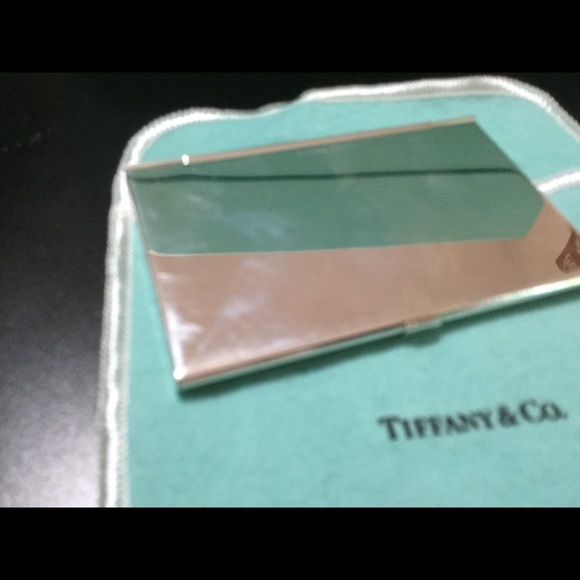 Tiffany & Co. sterling silver 925 Plaid card case - Picture 4 of 8